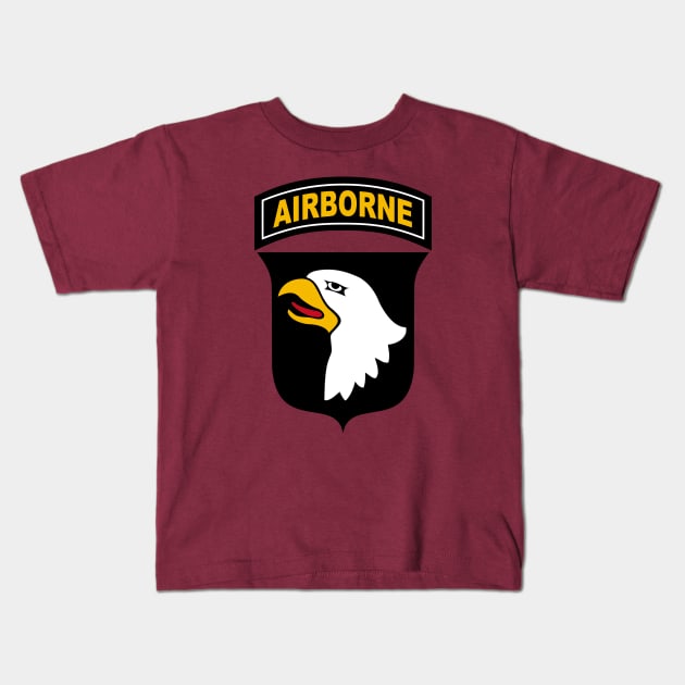 101st Airborne Division Patch Kids T-Shirt by TCP